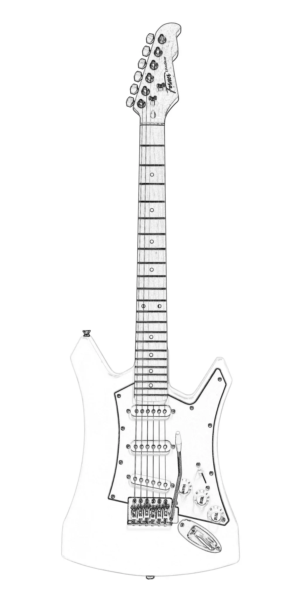 Forner Strat Style Guitar Sketch